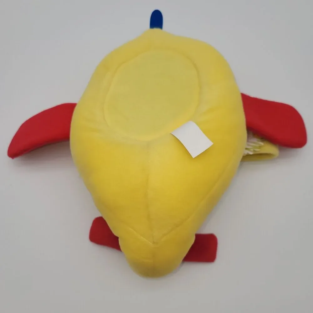 Vintage 90’s Colorful Kids 13” Inch Airplane Plush Easter Basket, New With Tag